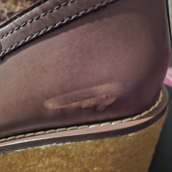 Coach Delaney Leather Saddle Booties Size 8 - Picture 11 of 14